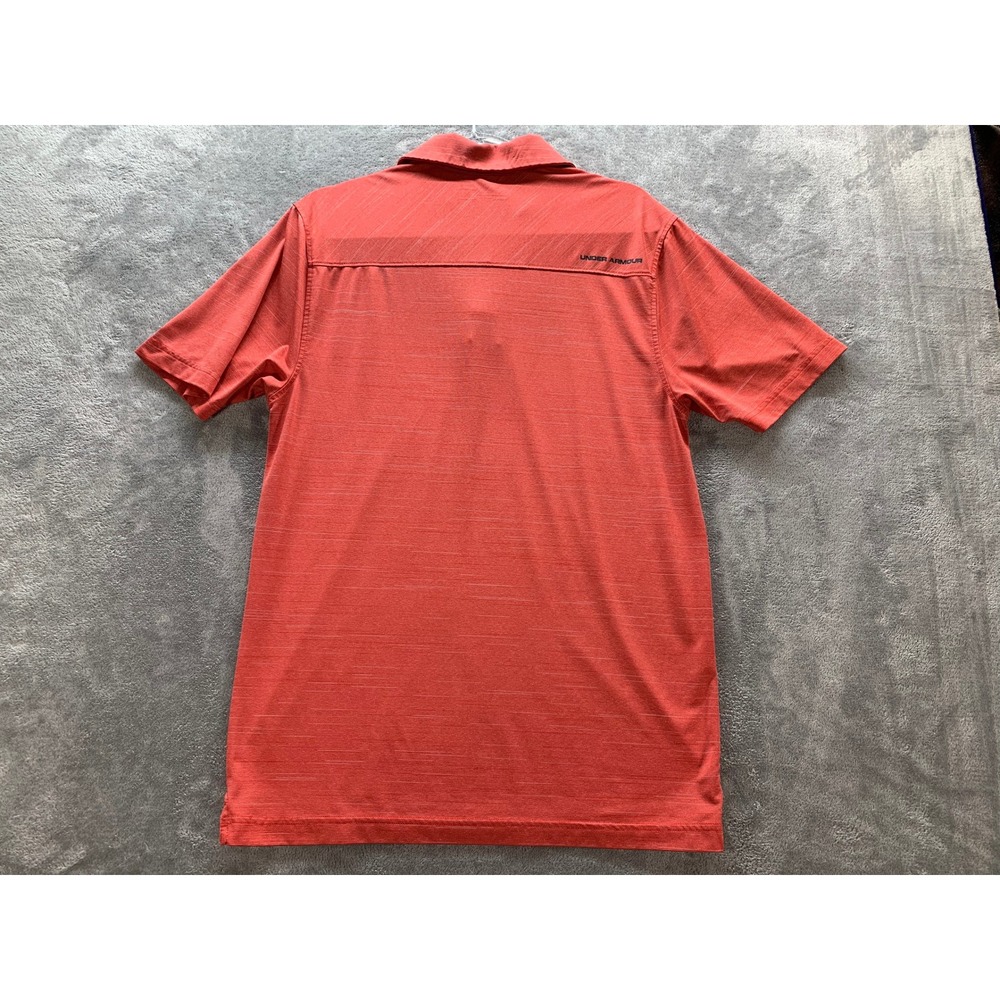 Under Armour HeatGear Polo Sport Shirt Athletic Golf Loose Fit Red Casual Small - Picture 6 of 6